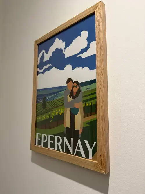 Poster encadré reçu