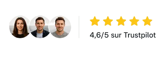 4,6/5 sur Trustpilot
