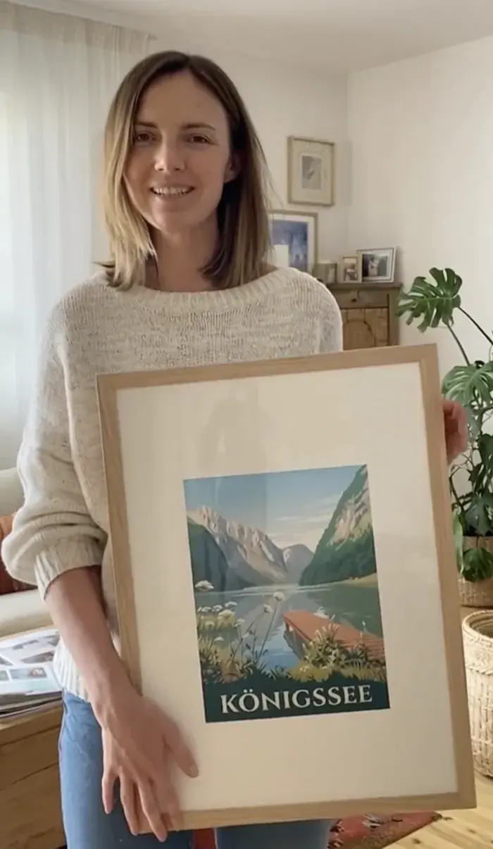 Client avec son poster Königssee